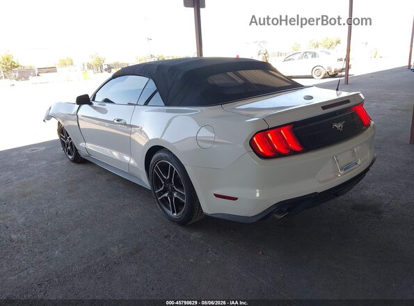 1FATP8UH4K5162474 2019 FORD MUSTANG White Задня ліва чверть