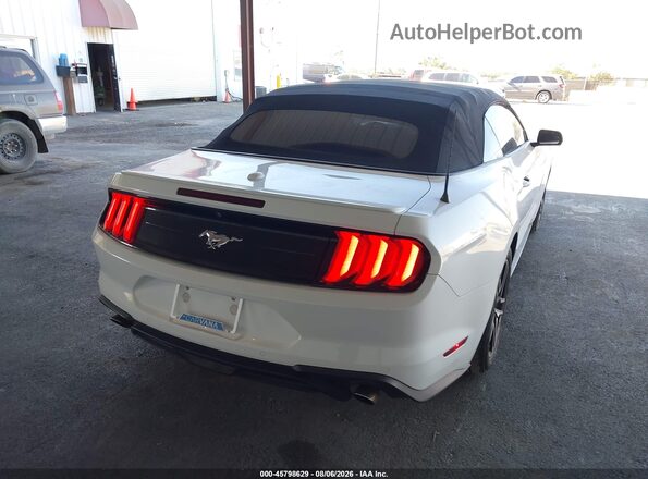 1FATP8UH4K5162474 2019 FORD MUSTANG White Задня права чверть