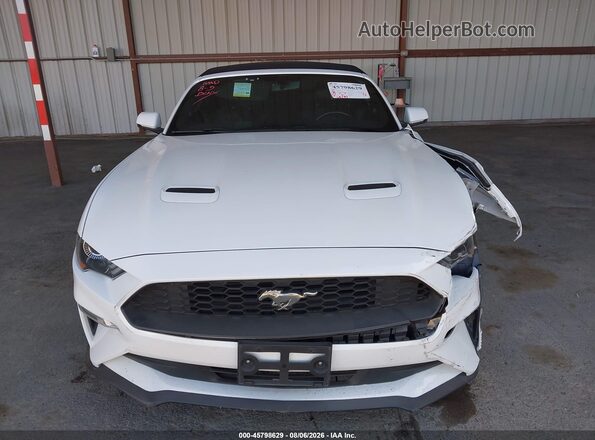 1FATP8UH4K5162474 2019 FORD MUSTANG White Вид щитка приладів