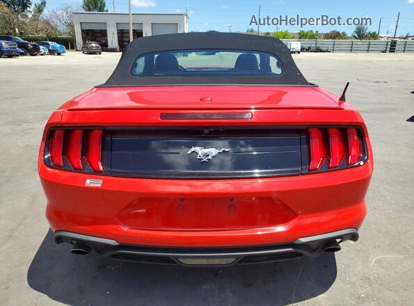1FATP8UH4N5101808 2022 FORD MUSTANG Red უკანა ხედი