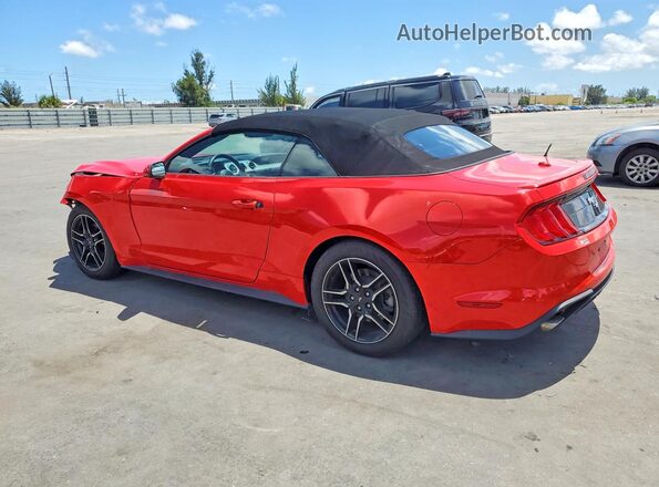 1FATP8UH4N5101808 2022 FORD MUSTANG Red უკანა მარცხენა