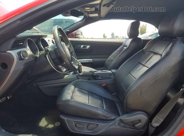 1FATP8UH4N5101808 2022 FORD MUSTANG Red წინა სალონის ხედი