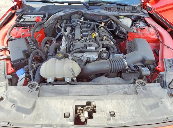 1FATP8UH4N5101808 2022 FORD MUSTANG Red უკანა სალონის ხედი