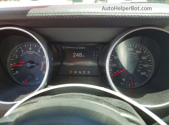 1FATP8UH4N5101808 2022 FORD MUSTANG Red ხელსაწყოთა პანელის ხედი
