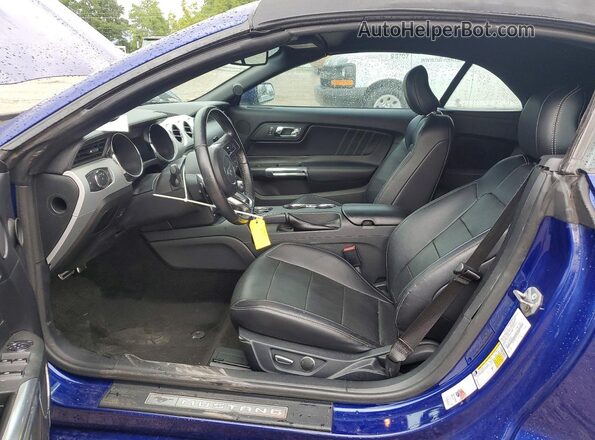 1FATP8UH5G5289189 2016 FORD MUSTANG Blue Vista interior delantera