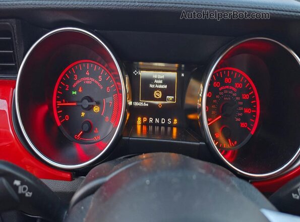 1FATP8UH5L5137696 2020 FORD MUSTANG Red Widok zestawu wskaźników