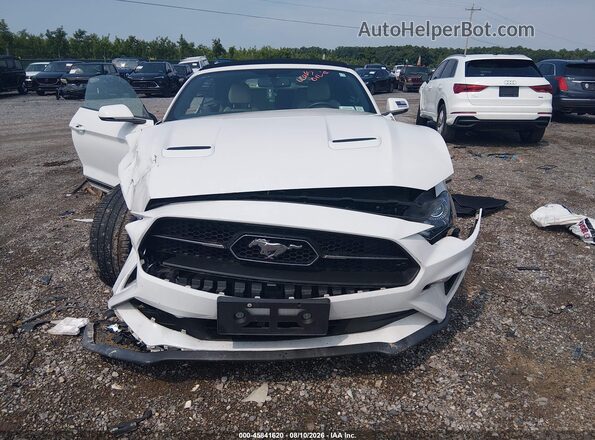 1FATP8UH5L5149136 2020 FORD MUSTANG White Instrument cluster view