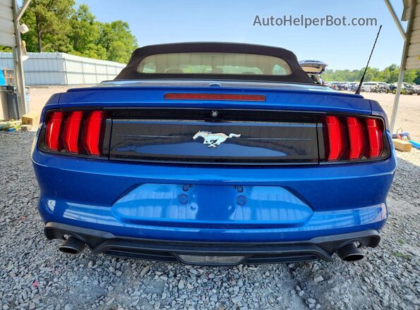 1FATP8UH6J5155380 2018 FORD MUSTANG Blue Rear view
