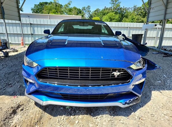 1FATP8UH6J5155380 2018 FORD MUSTANG Blue Front view