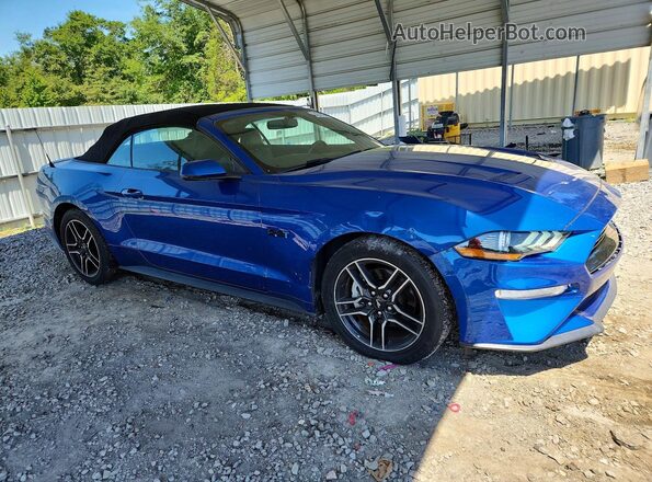 1FATP8UH6J5155380 2018 FORD MUSTANG Blue Front right