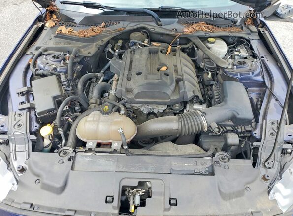1FATP8UH6K5148978 2019 FORD MUSTANG Blue Սալոնի հետևի տեսք