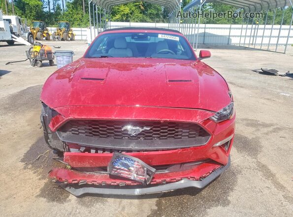 1FATP8UH6M5154377 2021 FORD MUSTANG Burgundy Vista frontal