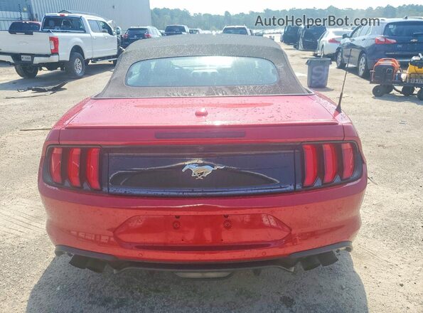 1FATP8UH6M5154377 2021 FORD MUSTANG Burgundy Vista trasera
