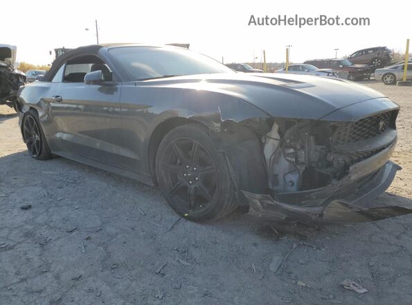 1FATP8UH7J5124249 2018 FORD MUSTANG Серый Передняя правая четверть