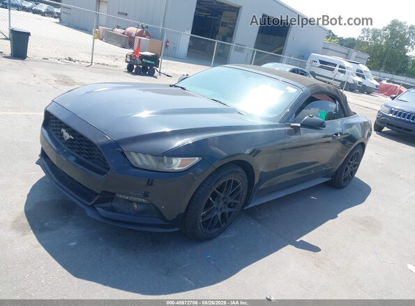 1FATP8UH8G5300024 2016 FORD MUSTANG Black Vista tres cuartos delantera izquierda