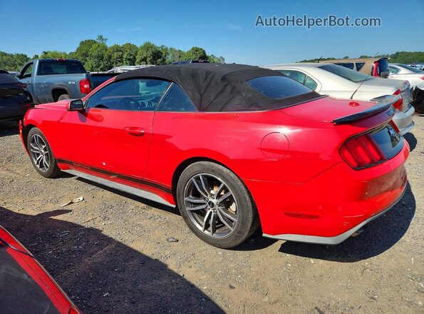 1FATP8UH8H5278575 2017 FORD MUSTANG Red Trasero izquierdo