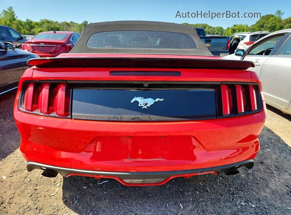 1FATP8UH8H5278575 2017 FORD MUSTANG Red Vista trasera