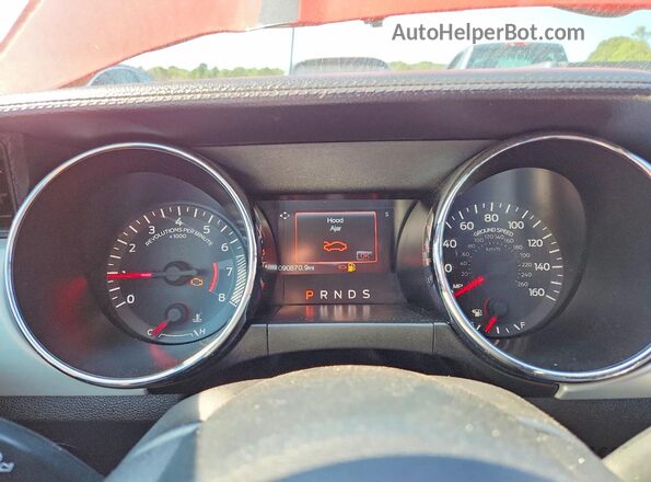 1FATP8UH8H5278575 2017 FORD MUSTANG Red Vista del cuadro de instrumentos
