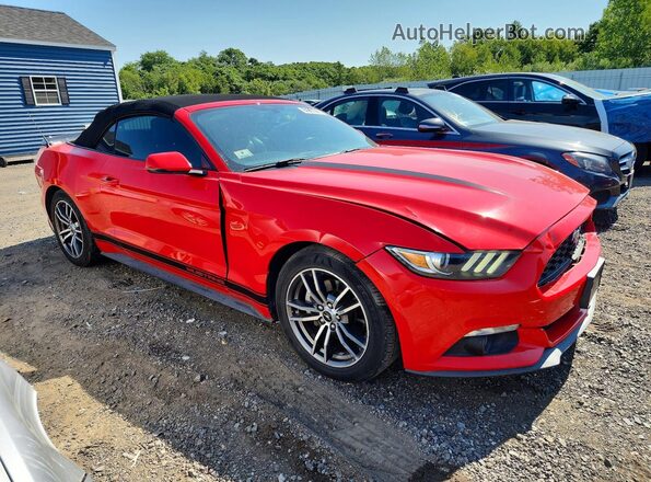 1FATP8UH8H5278575 2017 FORD MUSTANG Red Delantero derecho