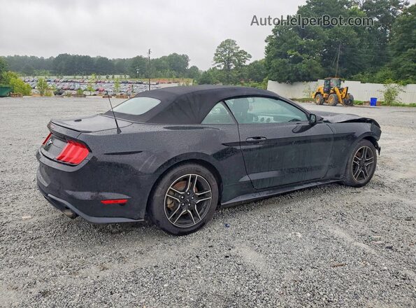 1FATP8UH9L5134977 2020 FORD MUSTANG Черный Задняя правая четверть