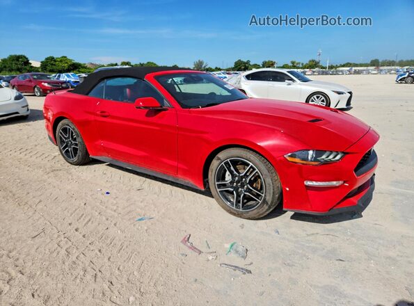 1FATP8UH9M5129649 2021 FORD MUSTANG Red Przód prawy