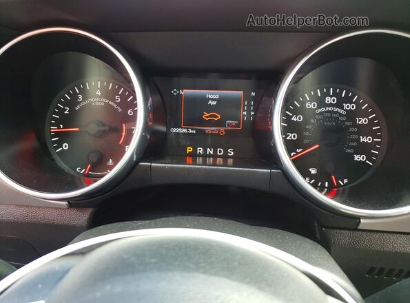 1FATP8UH9M5135631 2021 FORD MUSTANG Черный Вид щитка приборов