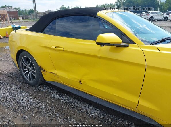 1FATP8UHXH5278982 2017 FORD MUSTANG Yellow Vista frontal