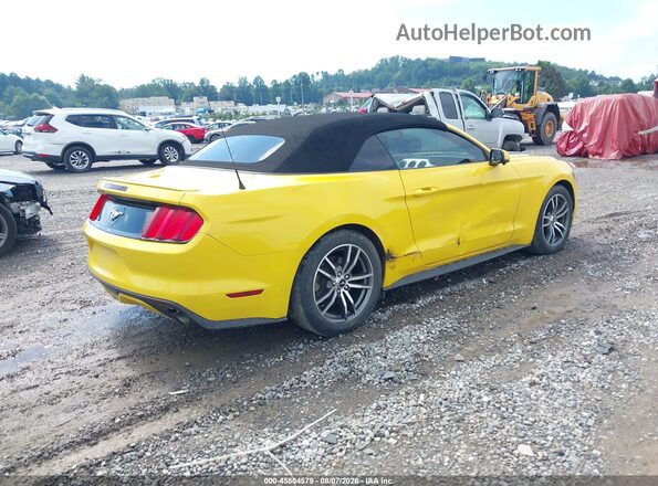 1FATP8UHXH5278982 2017 FORD MUSTANG Yellow Trasero derecho