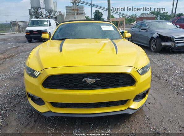 1FATP8UHXH5278982 2017 FORD MUSTANG Yellow Vista del cuadro de instrumentos