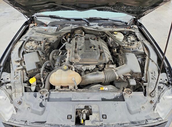 1FATP8UHXJ5111236 2018 FORD MUSTANG Black უკანა სალონის ხედი