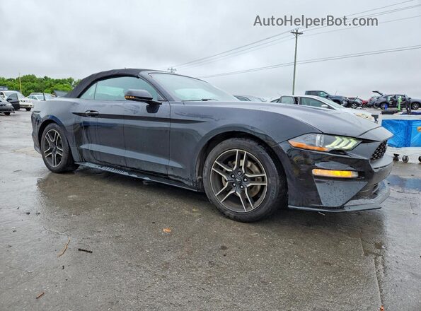 1FATP8UHXJ5111236 2018 FORD MUSTANG Black წინა მარჯვენა