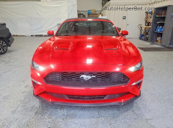 1FATP8UHXK5109603 2019 FORD MUSTANG Red Դիմացի տեսք