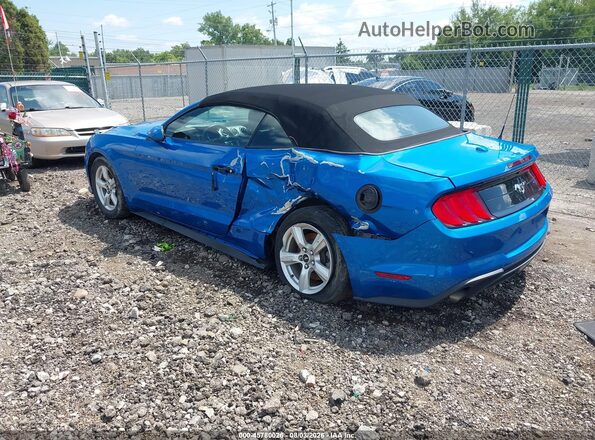 1FATP8UHXK5192210 2019 FORD MUSTANG Blue Հետևի ձախ