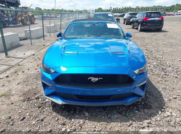 1FATP8UHXK5192210 2019 FORD MUSTANG Blue Սարքավորումների վահանակի տեսք