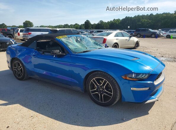1FATP8UHXM5101004 2021 FORD MUSTANG Синий Передняя правая четверть