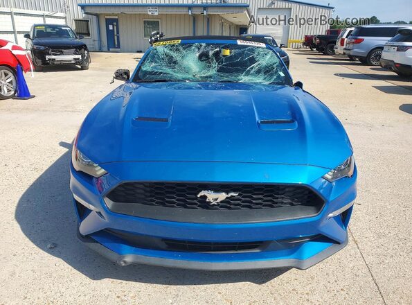 1FATP8UHXM5101004 2021 FORD MUSTANG Синий Вид спереди