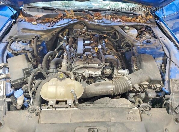 1FATP8UHXM5101004 2021 FORD MUSTANG Синий Вид задней части салона