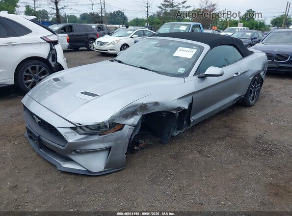 1FATP8UHXM5120197 2021 FORD MUSTANG Silver წინა მარცხენა ხედი სამი მეოთხედიდან