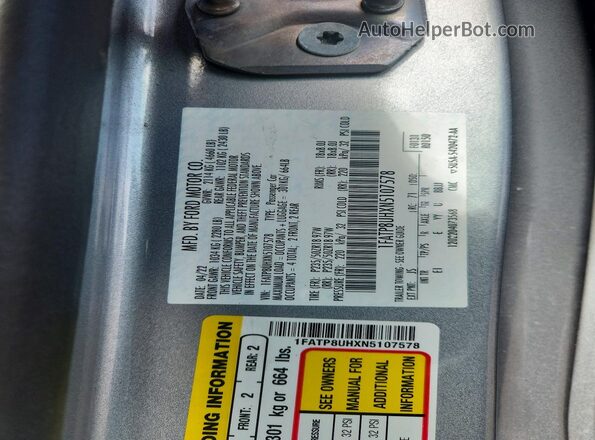 1FATP8UHXN5107578 2022 FORD MUSTANG Silver Widok komory silnika