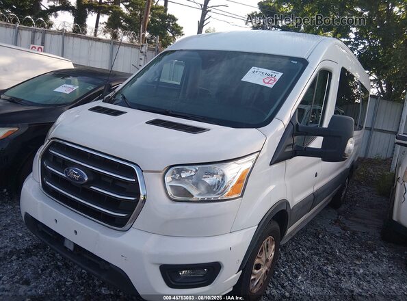 1FBAX2C80LKA34028 2020 FORD TRANSIT-350 White Przód lewy