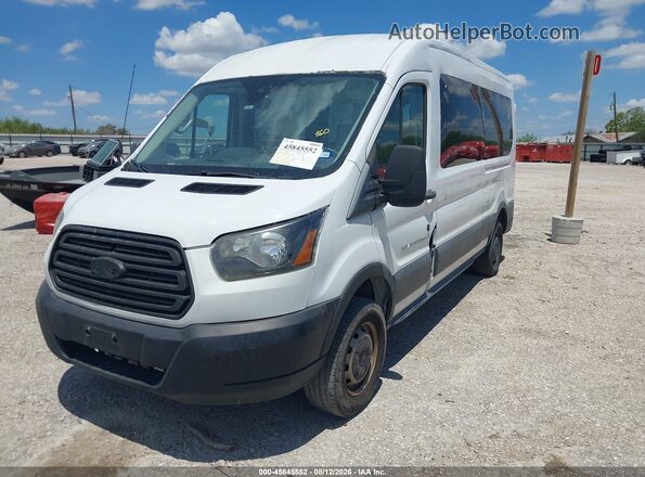 1FBAX2CG0JKB35493 2018 FORD TRANSIT-350 White წინა მარცხენა ხედი სამი მეოთხედიდან