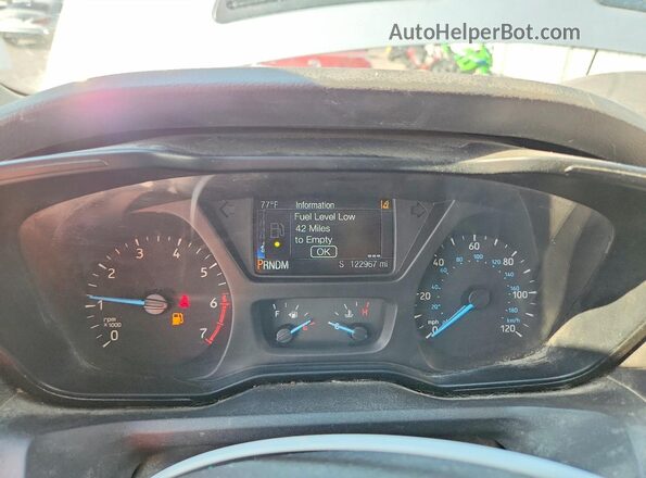 1FBAX2CG2HKB15630 2017 FORD TRANSIT Черный Вид щитка приборов