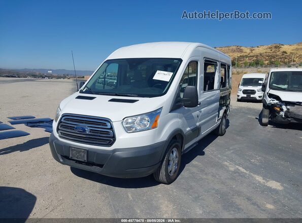 1FBAX2CG8JKB04265 2018 FORD TRANSIT-350 White Przód lewy