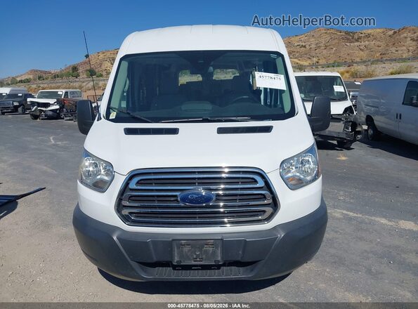 1FBAX2CG8JKB04265 2018 FORD TRANSIT-350 White Widok wnętrza z tyłu