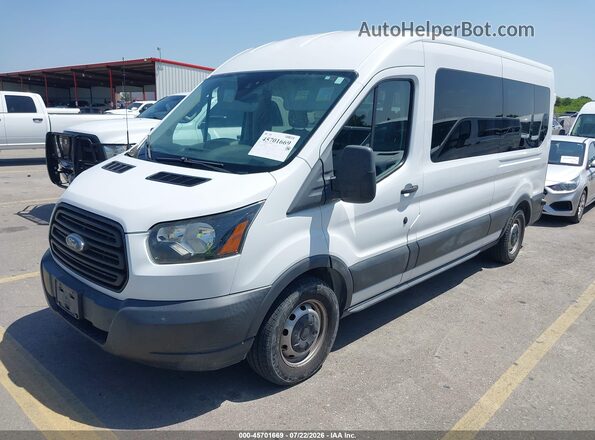 1FBAX2CM5JKB18825 2018 FORD TRANSIT-350 White Vista tres cuartos delantera izquierda