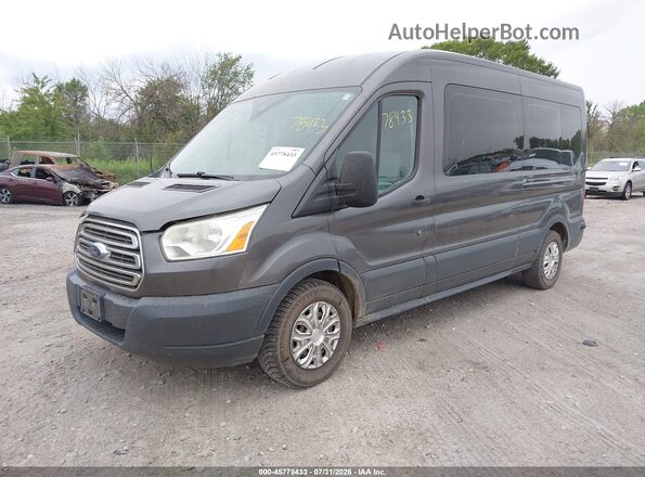 1FBAX2CM7HKB15029 2017 FORD TRANSIT-350 Gray Vista tres cuartos delantera izquierda