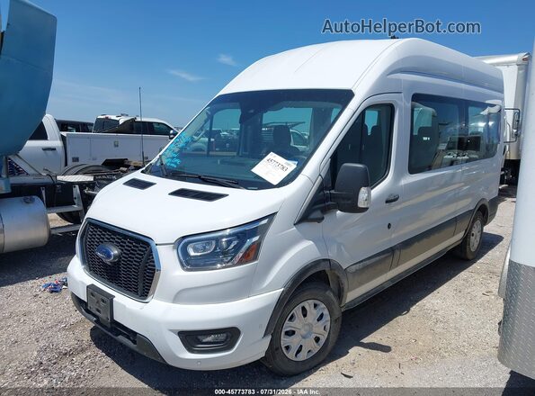 1FBAX2X83PKB33801 2023 FORD TRANSIT-350 White Widok wnętrza 360 stopni