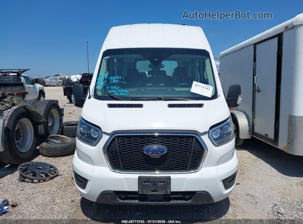 1FBAX2X83PKB33801 2023 FORD TRANSIT-350 White Widok zestawu wskaźników