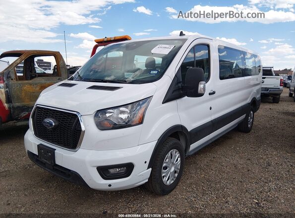 1FBAX2Y80SKA89022 2025 FORD TRANSIT-350 White წინა მარცხენა ხედი სამი მეოთხედიდან