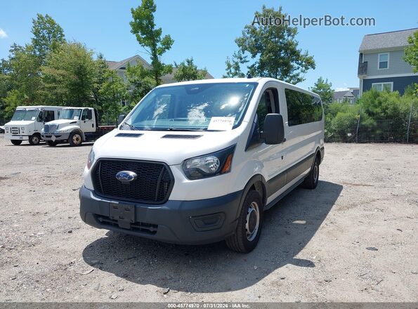 1FBAX2Y83NKA50641 2022 FORD TRANSIT-350 White წინა მარცხენა ხედი სამი მეოთხედიდან